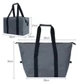 Waterproof Oxford cloth cooler bag 25L dimensions for outdoor picnic and camping - L / Gray