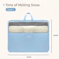 Durable light blue storage bag for quilts and clothing, Size L dimensions 50x40cm - L / 50cmx40cm / Blue
