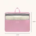Large capacity pink quilt storage bag size S 34x28cm foldable moisture-proof bag - S / 34cmx28cm / Pink