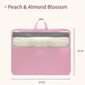 Pink foldable storage bag for clothes and quilts size M 42x32cm breathable mesh design - M / 42cm x 32cm / Pink