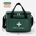 Borsa verde di pronto soccorso grande per auto e casa per farmaci di emergenza - Taglia L / Verde Pino