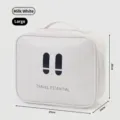 Borsa da viaggio portatile per pronto soccorso grande bianco crema con dimensioni - Taglia L / Beige