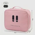 Grand sac de rangement médical de voyage rose portable avec poignées - L / Rose