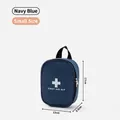 Petit kit de premiers secours bleu marine portable et sac de rangement médical - S / Bleu marine
