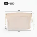 Organisateur de sac beige abricot avec compartiments, spécifications de taille L - L / Abricot