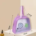 Beauty case viola a tema conchiglia in colore variante con misure - Taglia S / Viola