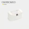 Creamy white travel packing cube with mesh top for underwear organization, 27x12x12cm - Bag No. 5 / 27x12x12cm / Cream