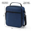 Bolsa de almacenamiento de viaje azul marino de gran capacidad con correa ajustable y asa - Azul marino