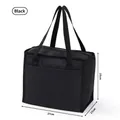 Schwarze Kühltasche für Erwachsene und Studenten mit 27x17x23cm großem Fassungsvermögen - Schwarz