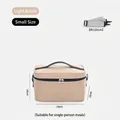 Kleine isolierte Picknick-Lunchtasche in Hellkhaki mit verstellbarem Schultergurt - Größe S / Khaki