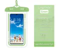 Large green waterproof phone pouch for devices up to 7.2 inch screens - Light Green