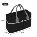 Schwarze isolierte multifunktionale Lunchtasche für Camping mit grauen Griffen - Schwarz