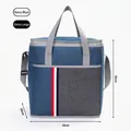 Extra large navy blue insulated thermal cooler bag for outdoor picnic and grocery shopping - Extra Large / Navy Blue