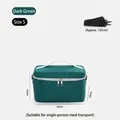 Dunkelgrüne isolierte Kühltasche Größe S inklusive verstellbarem 135 cm Schultergurt - Größe S / Dunkelgrün