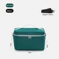 Große dunkelgrüne isolierte Picknick-Kühltasche mit verstellbarem 135-cm-Schultergurt - Größe L / Dunkelgrün