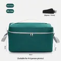 Große dunkelgrüne isolierte Picknicktasche mit verstellbarem Schultergurt - XXL Größe / Dunkelgrün
