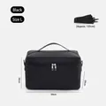Große schwarze isolierte Picknick-Lunchtasche mit Schultergurt - Größe L / Schwarz