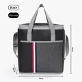 Extra large black insulated cooler bag with handles and strap for outdoor picnics - Extra Large / Black