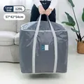 Grey 129L large capacity non-woven quilt storage bag for moving and travel storage - L / Gray