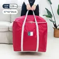 Large 129L dark red non-woven storage bag for quilts and travel organization - L / Burgundy