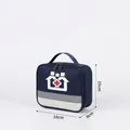 Ναυτικό μπλε μικρό φορητό αδιάβροχο κουτί πρώτων βοηθειών για αποθήκευση φαρμάκων - S / Ναυτικό μπλε