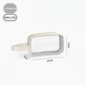 Piccola borsa da toilette in PVC trasparente champagne, 21x12x5cm - Taglia S / Kaki