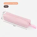 Pink portable curling iron storage bag with zipper and handle, size 36x11x7cm - Curling Iron Model / 36cm x 11cm x 7cm / Pink