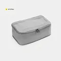 Light grey travel packing cube 34x12x19cm for luggage organization and clothes storage - Bag No. 4 / 34*12*19cm / Light Gray