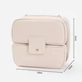 Premium large apricot waterproof travel makeup bag with compartments, 23x12x21cm - Apricot