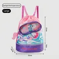 Children's dry and wet separation swimming bag featuring pink purple unicorn design - S / Pink Unicorn