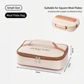 Geïsoleerde lunchtas in crèmewit met 24x19x6,5cm afmetingen voor maaltijden - Dienbladzak Stijl / S