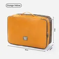 Große orangefarbene Kompressions-Reisetasche für Kleidung und Steppdecken 40x28x15cm - Orange