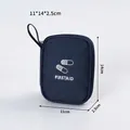 Piccola borsa di pronto soccorso Oxford blu navy con icona capsula, 11x14x2,5 cm - Taglia S / 1 Pezzo/Confezione / Blu navy