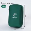 Grand sac de rangement médical portable en tissu Oxford vert pour voyage et premier secours - L / 1 Pièce/Paquet / Vert