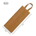 Portable waterproof travel storage bag for underwear and socks in brown color 26x10cm - Tan