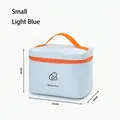 Small light blue portable medicine chest first aid storage bag for home medical supplies - S / Light Blue