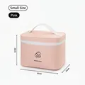 Small pink portable medicine storage bag with handle, size 21x15x16cm. - S / Pink