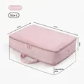 Large capacity dusty rose travel compression bag for clothing storage in Size L size - L / Dusty Pink