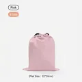 Pink waterproof drawstring storage bag for travel organization, size S, 22x28cm - Size S (22*28cm) / Pink