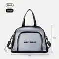Small black waterproof dry-wet separation travel bag with 35cm width and extension - S / Black