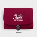 Large wine red travel toiletry bag for business trips and organized storage system - Burgundy