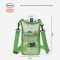Small green mesh water bottle carrier with adjustable strap for outdoor hiking and travel - S / Green