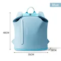 Light blue waterproof swimming backpack with dry wet separation and shoe compartment. - Sky Blue