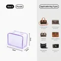 Borsa in rete di nylon viola taglia S 24x12x18cm per protezione borse firmate - Taglia S / 24x12x18cm / Viola (1908)