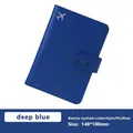 Tiefblauer RFID-blockierender Reisepasshalter aus PU-Leder mit sicherem Verschluss - Dunkelblau