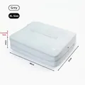 Large gray expandable travel packing cube XL size 48x37x12cm for luggage clothes storage - XL / Gray