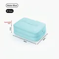 Light blue expandable travel compression storage bag M size for suitcase clothes organization - M / Aqua
