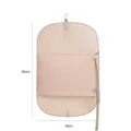 Creamy beige hanging garment storage bag with 89x58cm dimension markings for closet - Milky Apricot / 89x58cm / Apricot