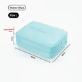 Light blue expandable travel compression packing cube size L with 40x30x12cm dimensions - L / Aqua