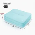 Large aqua blue waterproof compression travel storage bag, size XL with dimensions 48x37x12cm - XL / Aqua